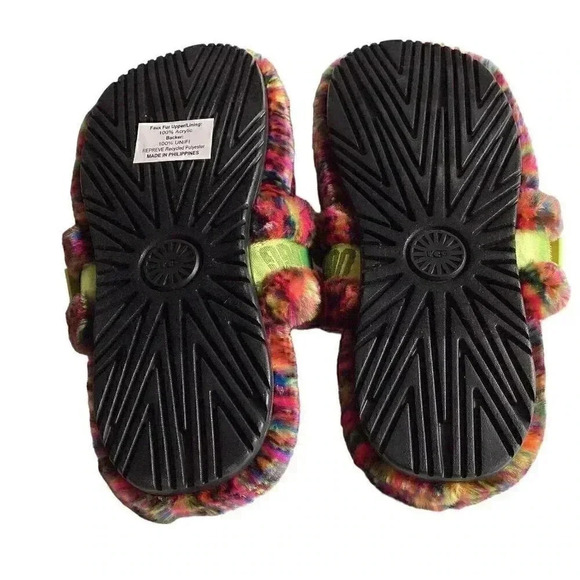 UGG Fluff It Pixelate Mens 10 Soft Slide Slip On Casual Slipper Shoes Vegan NEW main image 12